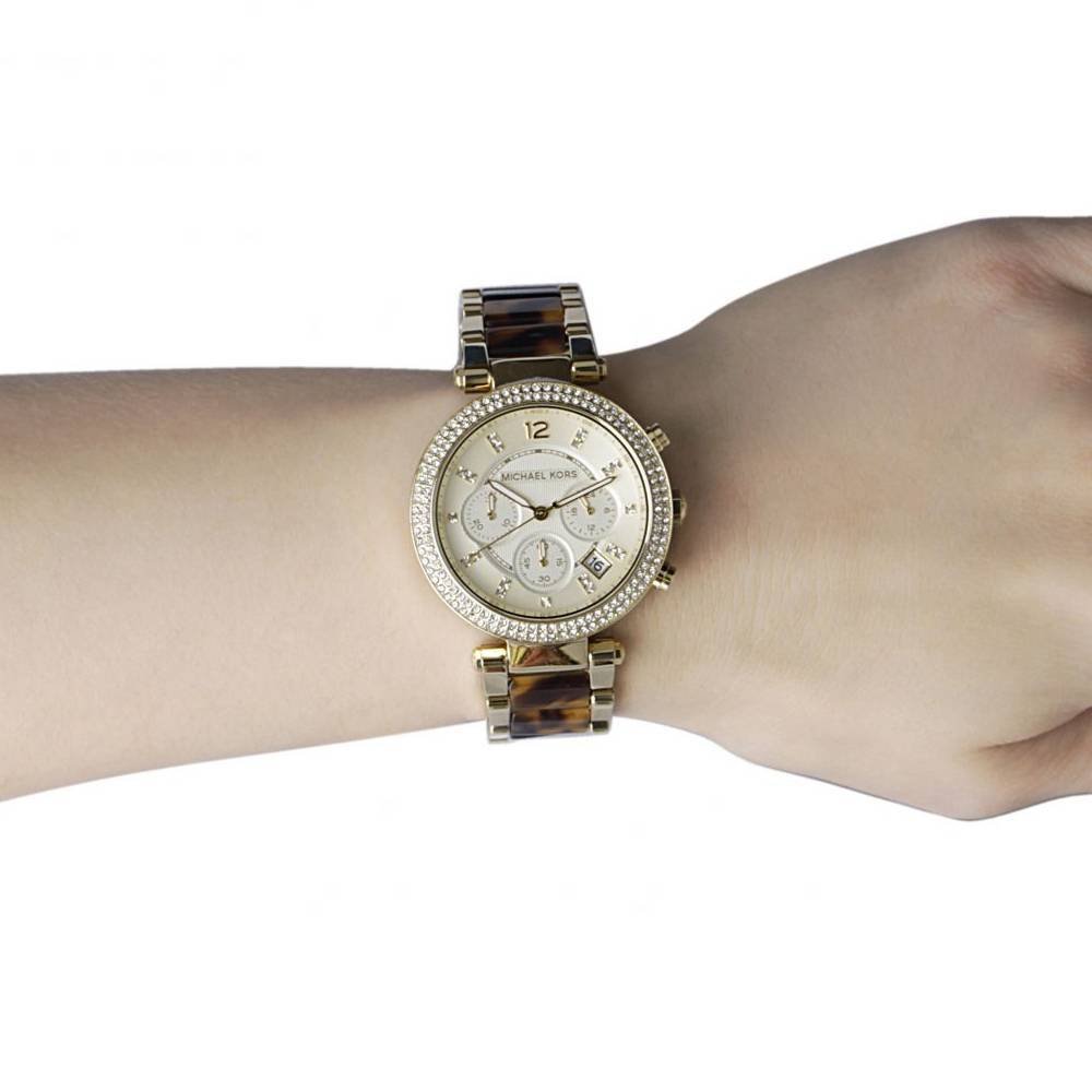  Shop Authentic Michael Kors Parker Gold Dial Two Tone Steel Strap Watch for Women - MK5688 - Luxxuri