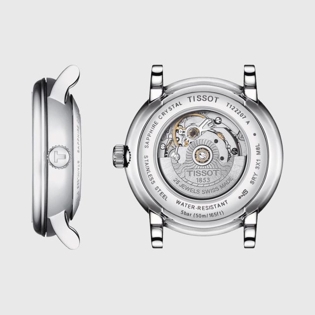  Shop Authentic Tissot T Classic Carson Premium White Diamonds Dial Silver Steel Strap Watch for Women - T1222071103600 - Luxxuri