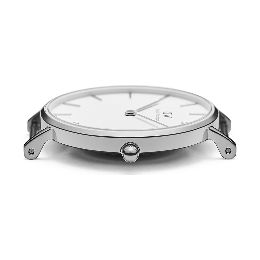  Shop Authentic Daniel Wellington Petite Sterling White Dial Silver Mesh Bracelet Watch For Women - DW00100220 - Luxxuri