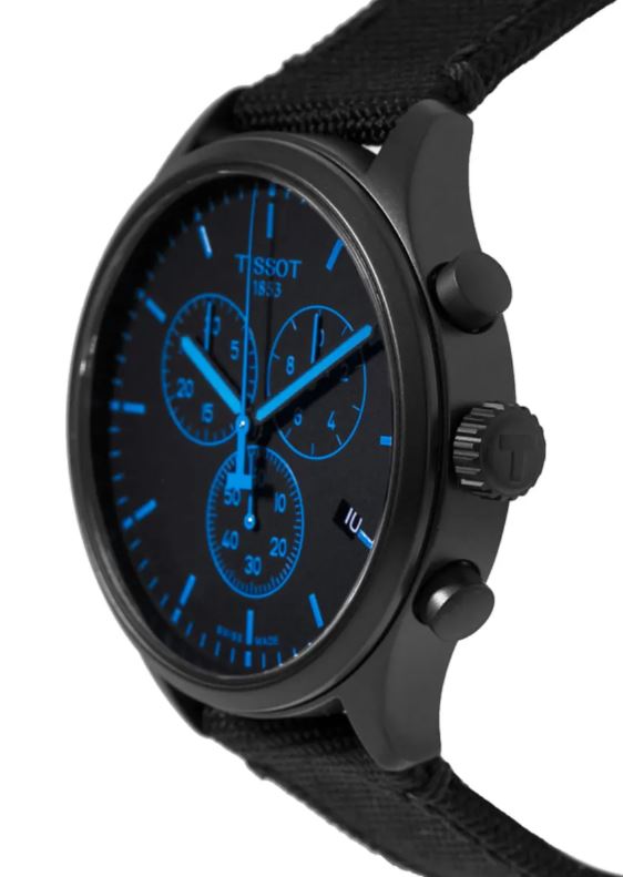  Shop Authentic Tissot Chrono XL Quartz Black Dial Black Nylon Strap Watch For Men - T116.617.37.051.00 - Luxxuri