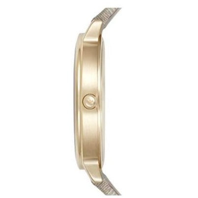  Shop Authentic Emporio Armani Kappa Quartz Silver Dial Beige Leather Strap Watch For Women - AR11042 - Luxxuri