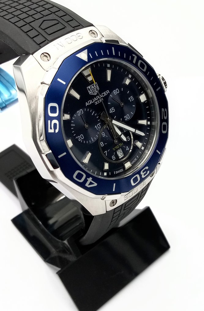  Shop Authentic Tag Heuer Aquaracer Blue Dial Watch for Men - CAY111B.FT6041 - Luxxuri
