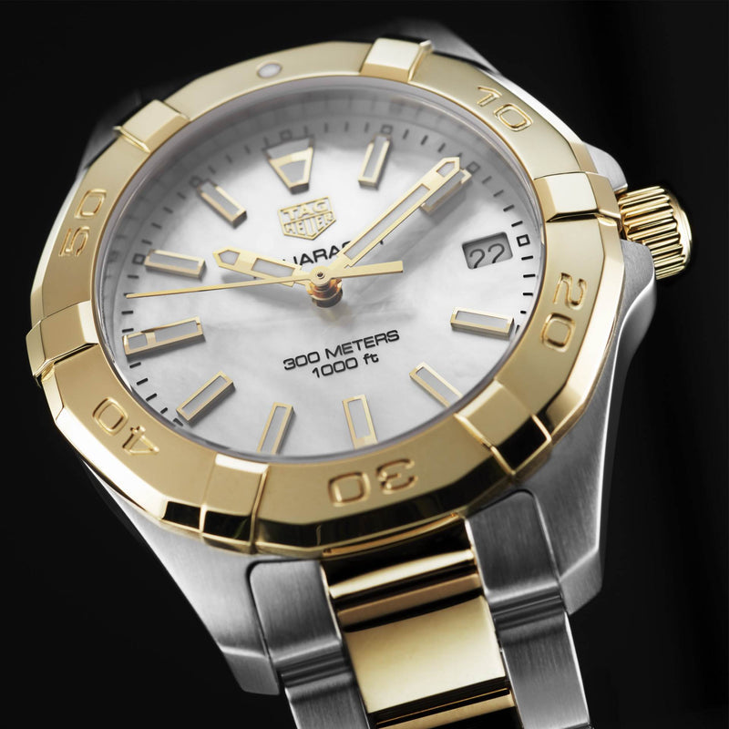 Shop Authentic Tag Heuer Aquaracer Mother of Pearl Dial Watch for Women - WBD1320.BB0320 - Luxxuri