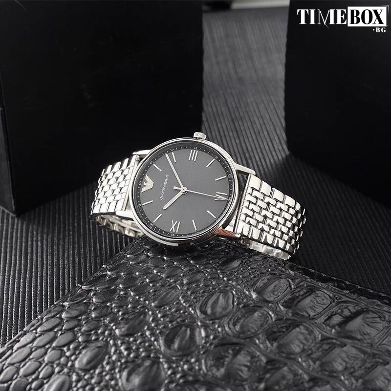  Shop Authentic Emporio Armani Kappa Quartz Grey Dial Silver Mesh Bracelet Watch For Men - AR11068 - Luxxuri