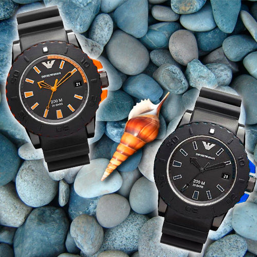  Shop Authentic Emporio Armani Sportivo Quartz Black Dial Black Silicone Strap Watch For Men - AR5969 - Luxxuri