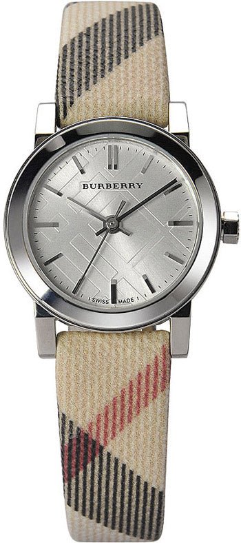  Shop Authentic Burberry The City Nova Silver Dial Brown Leather Strap Watch for Women - BU9212 - Luxxuri