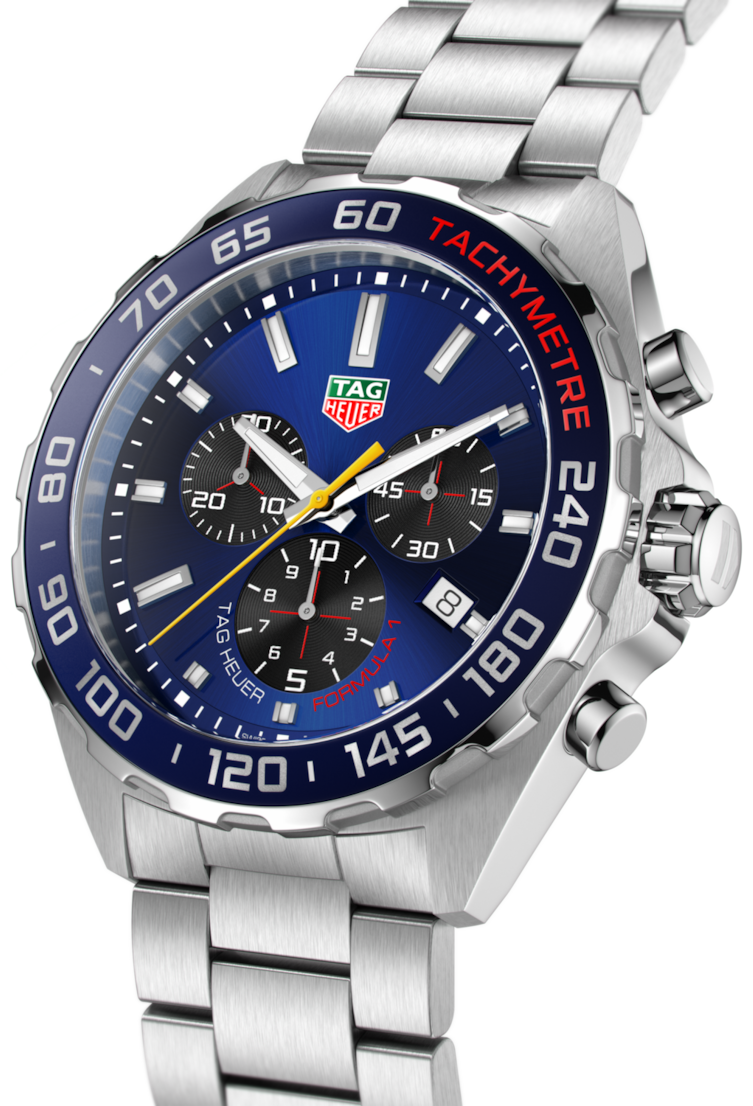  Shop Authentic Tag Heuer Formula 1 Red Bull Racing Chronograph Blue Dial Silver Steel Strap Watch for Men - CAZ101AK.BA0842 - Luxxuri