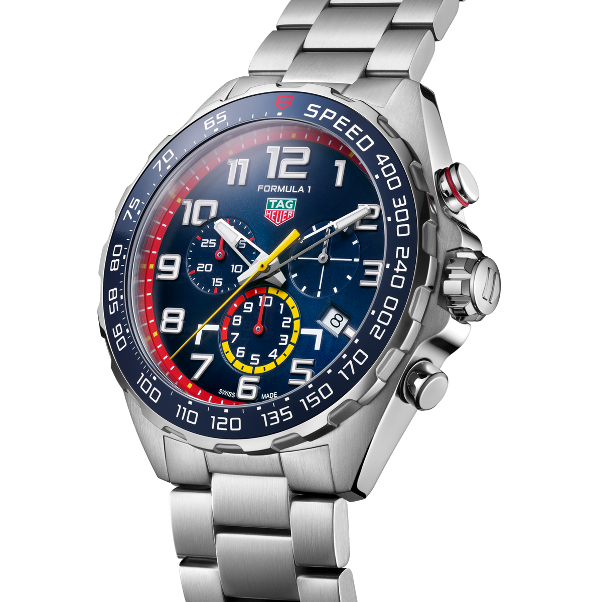  Shop Authentic Tag Heuer Formula 1 x Red Bull Racing Chronograph Blue Dial Silver Steel Strap Watch for Men - CAZ101AL.BA0842 - Luxxuri
