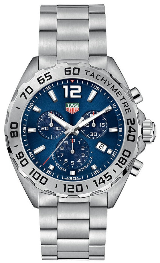  Shop Authentic Tag Heuer Formula 1 Chronograph Blue Dial Silver Steel Strap Watch for Men - CAZ101K.BA0842 - Luxxuri