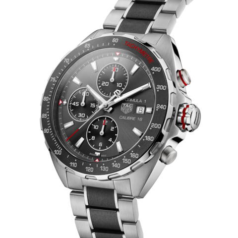  Shop Authentic Tag Heuer Formula 1 Calibre 16 Max Verstappen Limited Edition Black Dial Two Tone Steel Strap Watch for Men - CAZ2018.BA0970 - Luxxuri