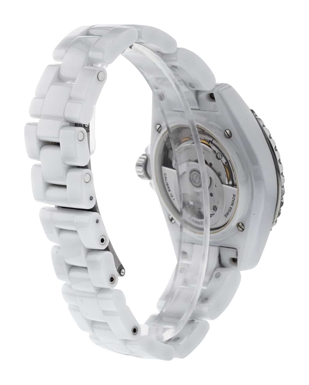  Shop Authentic Chanel J12 Quartz Diamonds White Dial White Steel Strap Watch for Women - J12 H5703 - Luxxuri