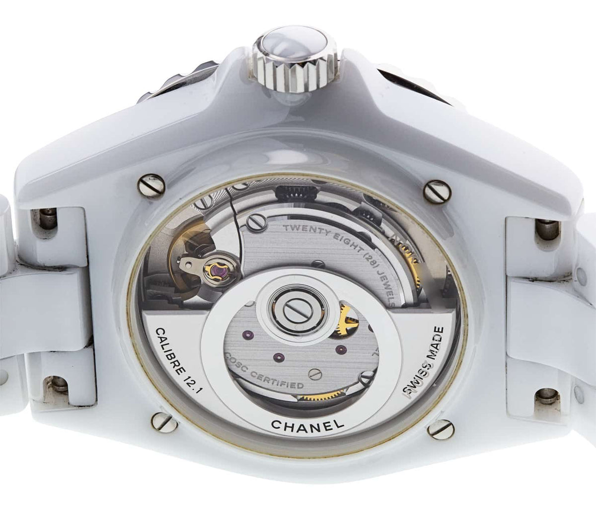  Shop Authentic Chanel J12 Quartz Diamonds White Dial White Steel Strap Watch for Women - J12 H5703 - Luxxuri