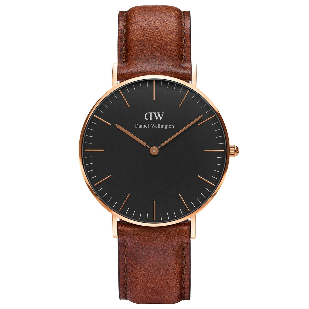  Shop Authentic Daniel Wellington Petite St Mawes Black Dial Brown Leather Strap Watch For Women - DW00100169 - Luxxuri