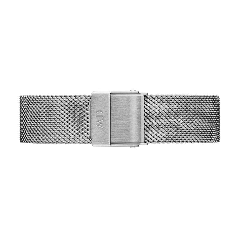  Shop Authentic Daniel Wellington Petite Sterling Black Dial Silver Mesh Bracelet Watch For Women - DW00100304 - Luxxuri