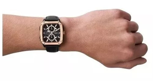  Shop Authentic Fossil Multifunction Black Dial Black Leather Strap Watch for Men - BQ2654 - Luxxuri