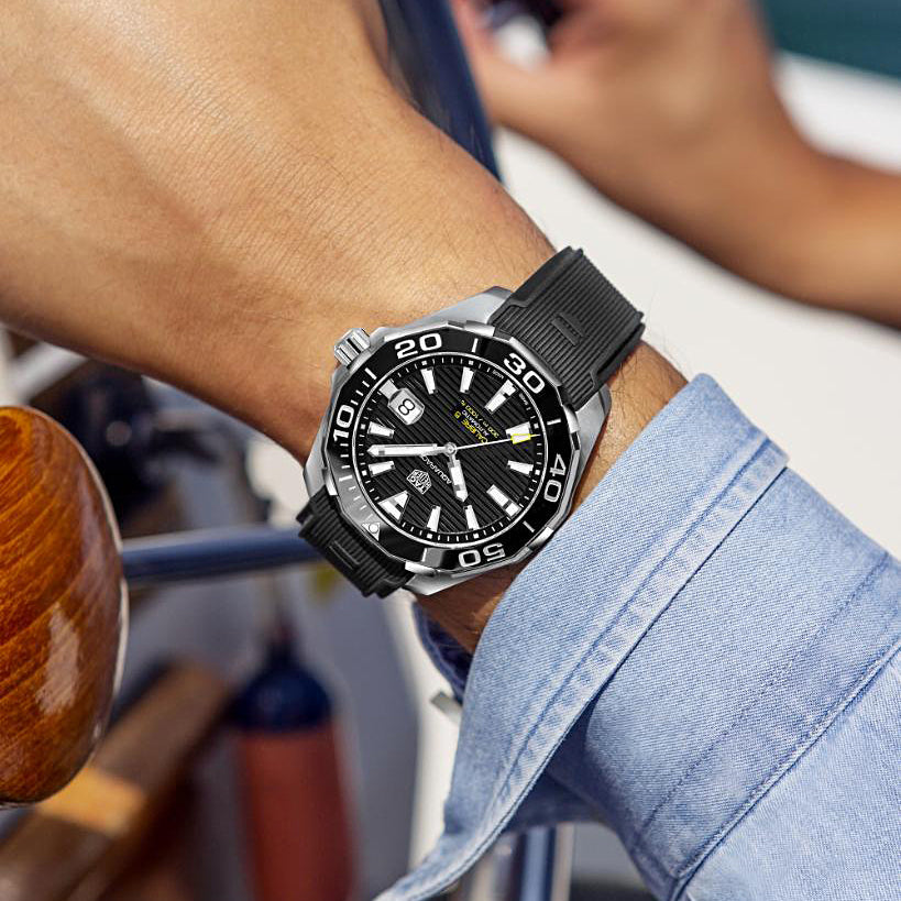  Shop Authentic Tag Heuer Aquaracer Black Dial Watch for Men -  WAY101A.FT6141 - Luxxuri