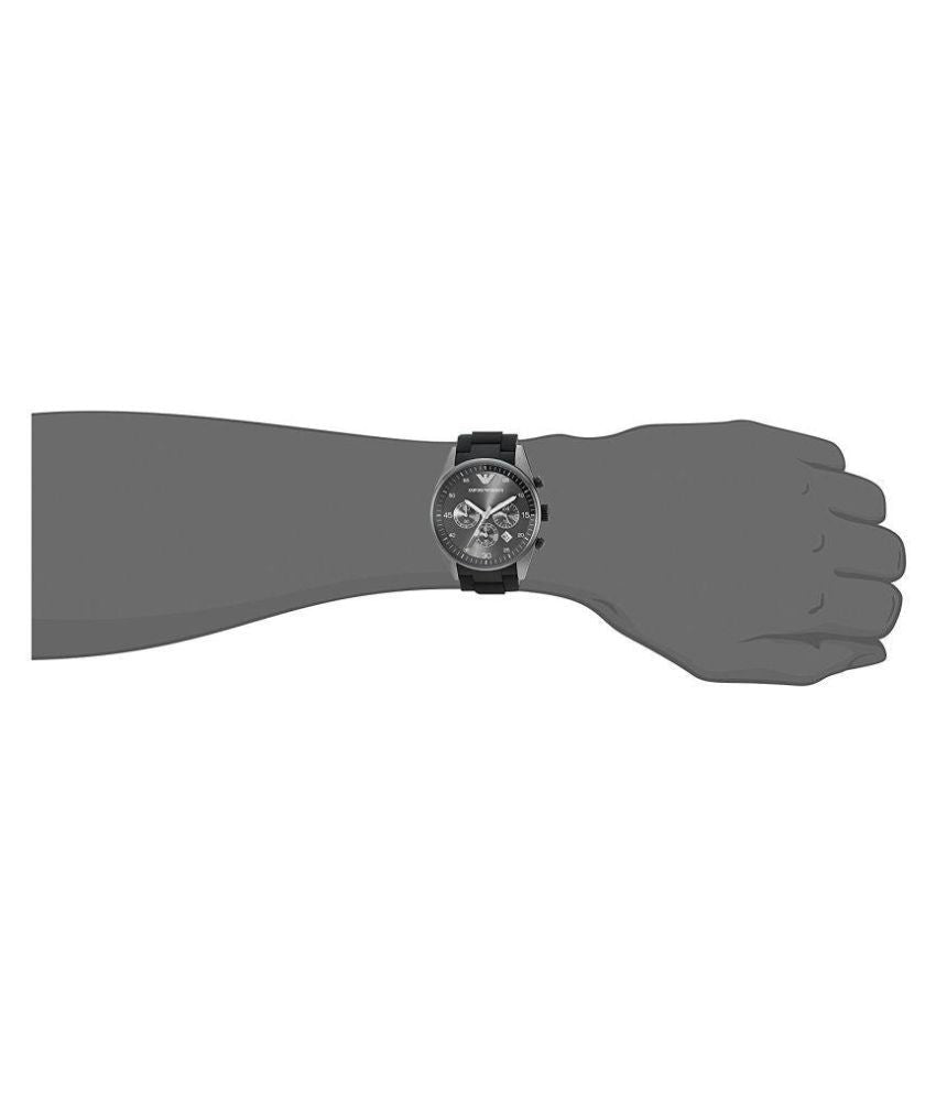  Shop Authentic Emporio Armani Sportivo Chronograph Black Dial Black Stainless Steel Watch For Men - AR5889 - Luxxuri