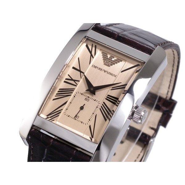  Shop Authentic Emporio Armani Classic Beige Dial Brown Leather Strap Watch For Men - AR0154 - Luxxuri