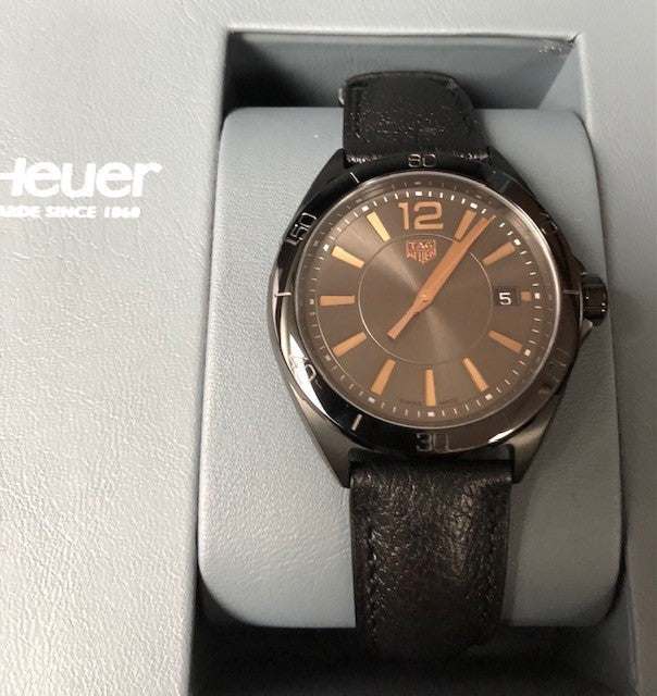  Shop Authentic Tag Heuer Formula 1 Quartz Black Dial Black Leather Strap Watch for Women - WBJ1314.FC8230 - Luxxuri