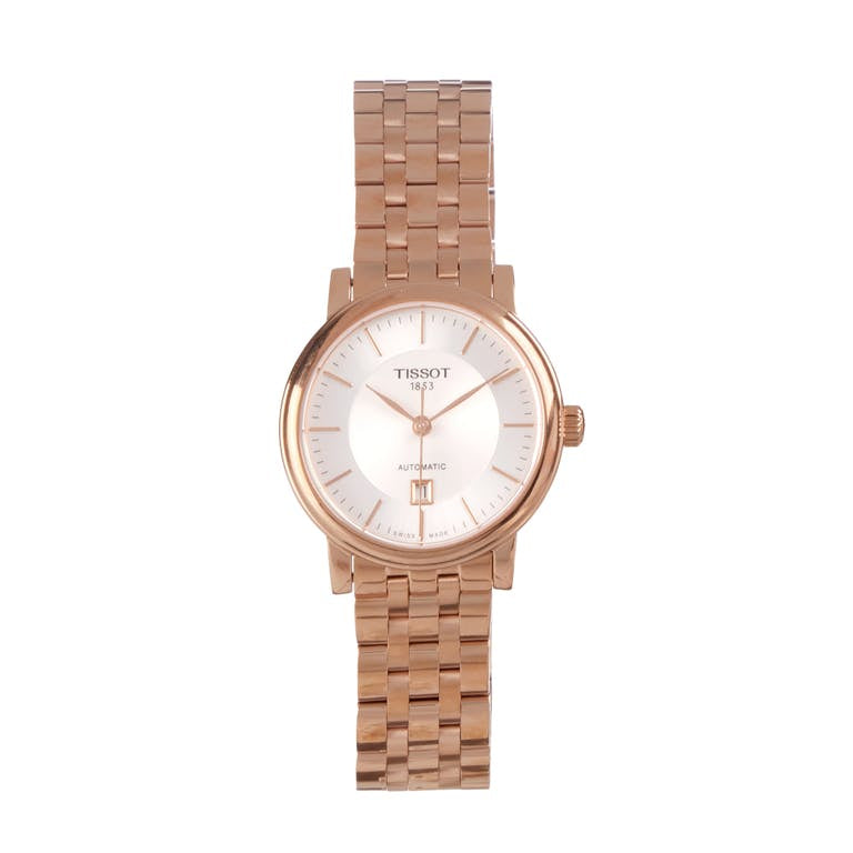  Shop Authentic Tissot T Classic Carson Premium White Dial Rose Gold Steel Strap Watch for Women - T122.207.33.031.00 - Luxxuri