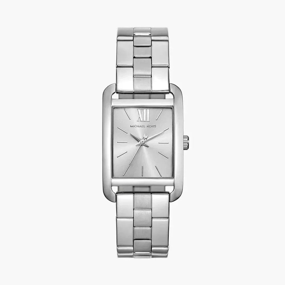 Michael Kors Monroe Three Hand Silver Dial Silver Steel Strap Watch for Women - MKO1033