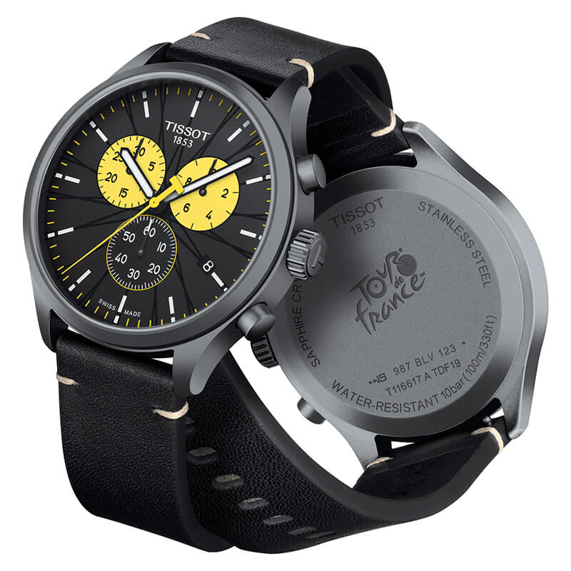  Shop Authentic Tissot Chrono XL Tour De France Special Edition Black Dial Black Leather Strap Watch for Men - T116.617.36.051.11 - Luxxuri