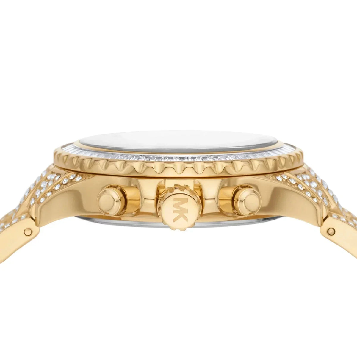  Shop Authentic Michael Kors Everest Chronograph Crystals Gold Dial Gold Steel Strap Watch For Women - MK7254 - Luxxuri