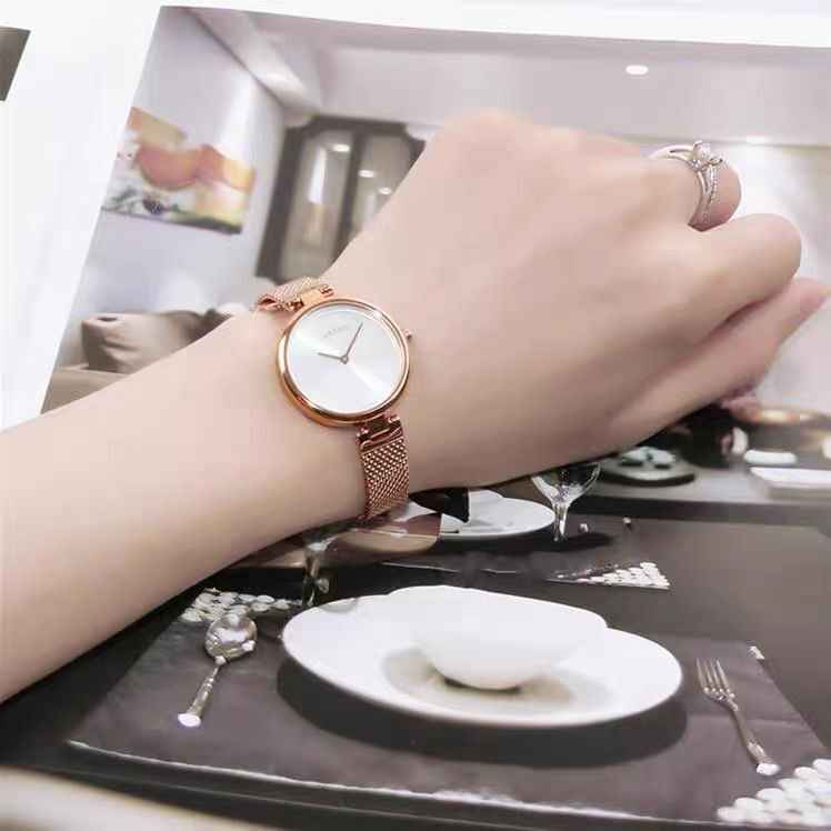  Shop Authentic Calvin Klein Authentic Mother of Pearl Dial Rose Gold Mesh Bracelet Watch for Women - K8G2362G - Luxxuri