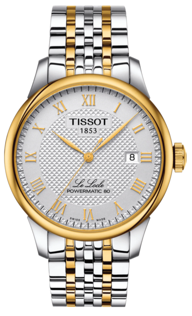  Shop Authentic Tissot T Classic Le Locle Powermatic 80 Silver Dial Two Tone Steel Strap Watch For Men - T0064072203301 - Luxxuri