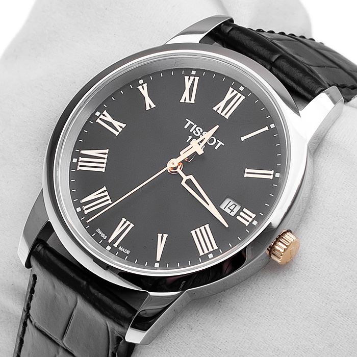 Shop Authentic Tissot T Classic Dream Black Dial Black Leather Strap Watch for Men - T033.410.26.053.01 - Luxxuri