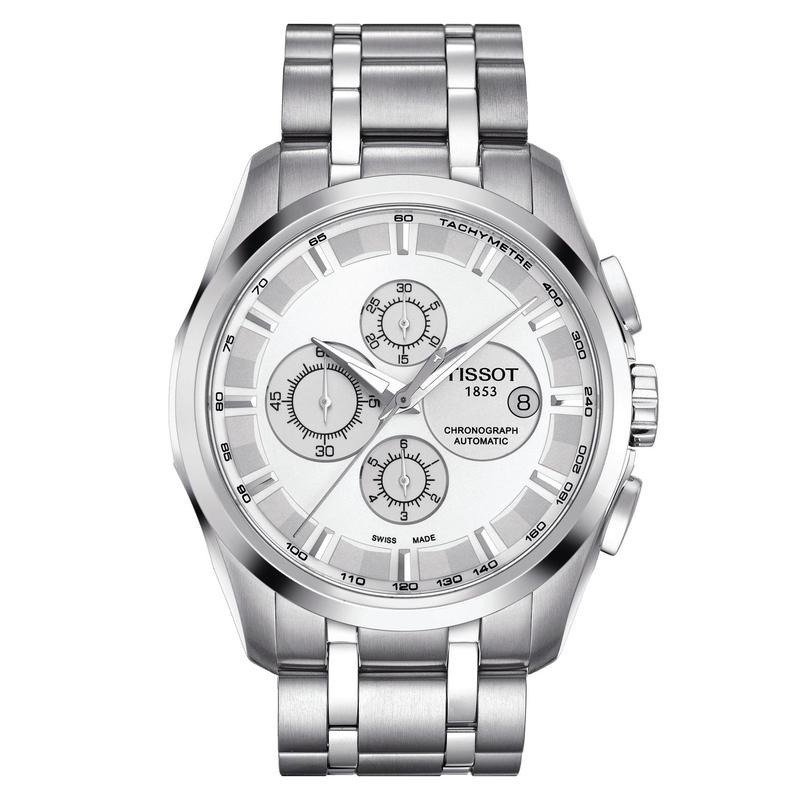  Shop Authentic Tissot T Classic Couturier Chronograph White Dial Silver Steel Strap Watch For Men - T101.617.11.031.00 - Luxxuri