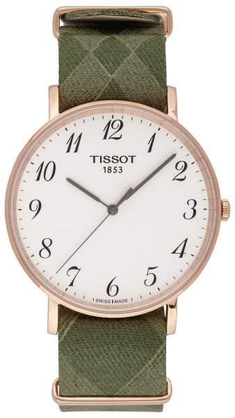  Shop Authentic Tissot T Classic Everytime White Dial Green Nylon Strap Watch for Men - T109.610.38.032.00 - Luxxuri