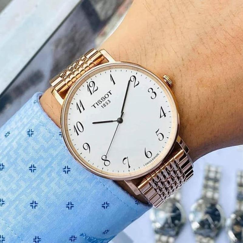  Shop Authentic Tissot T Classic Everytime White Dial Rose Gold Mesh Bracelet Watch for Men - T109.610.33.032.00 - Luxxuri