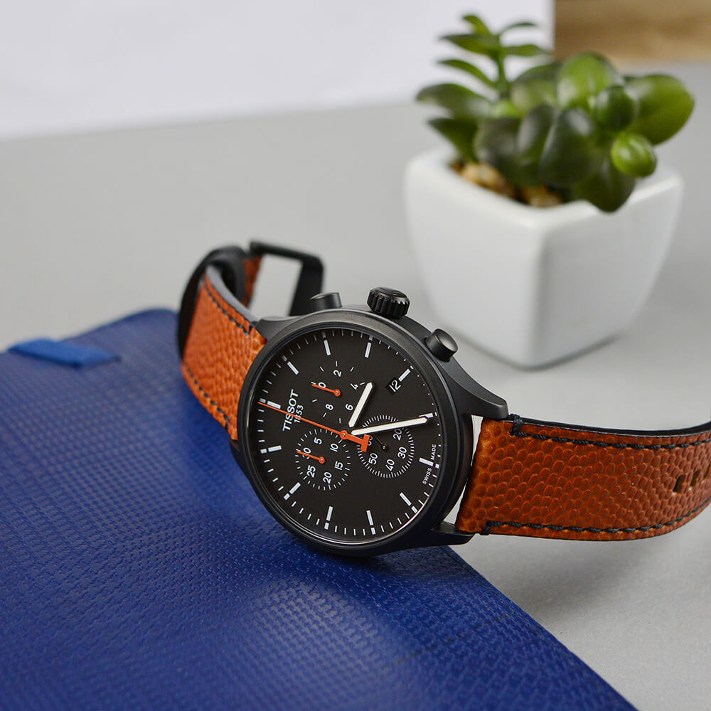  Shop Authentic Tissot Chrono XL NBA Special Edition Black Dial Brown Leather Strap Watch for Men - T116.617.36.051.12 - Luxxuri