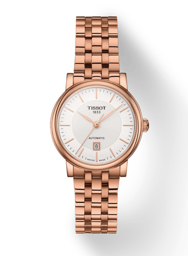  Shop Authentic Tissot T Classic Carson Premium White Dial Rose Gold Steel Strap Watch for Women - T122.207.33.031.00 - Luxxuri