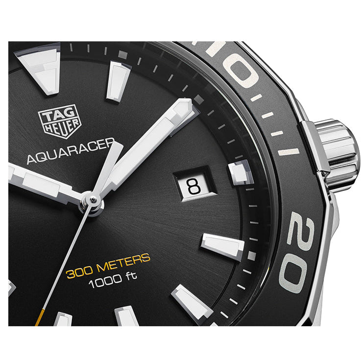  Shop Authentic Tag Heuer Aquaracer Quartz Black Dial Black Rubber Strap Watch for Men -  WAY101A.FT6141 - Luxxuri