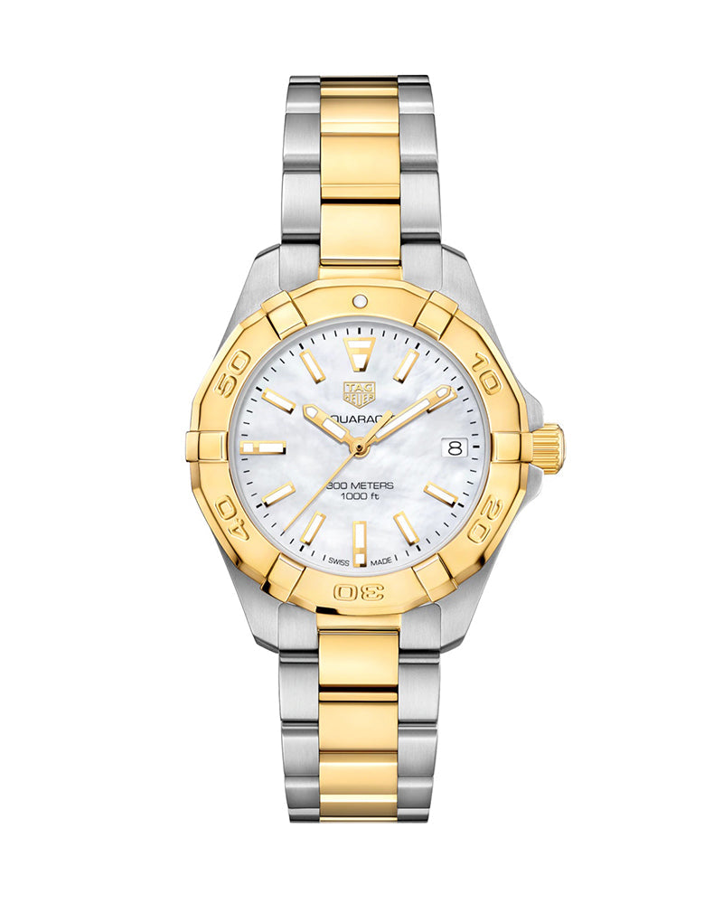  Shop Authentic Tag Heuer Aquaracer Mother of Pearl Dial Watch for Women - WBD1320.BB0320 - Luxxuri