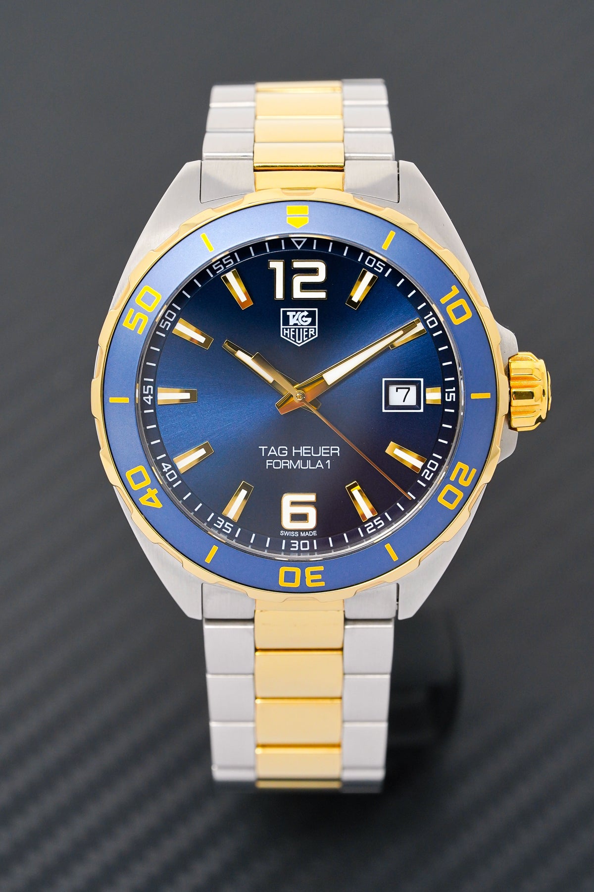  Shop Authentic Tag Heuer Formula 1 Analog Blue Dial Two Tone Steel Strap Watch for Men - WAZ1120.BB0879 - Luxxuri