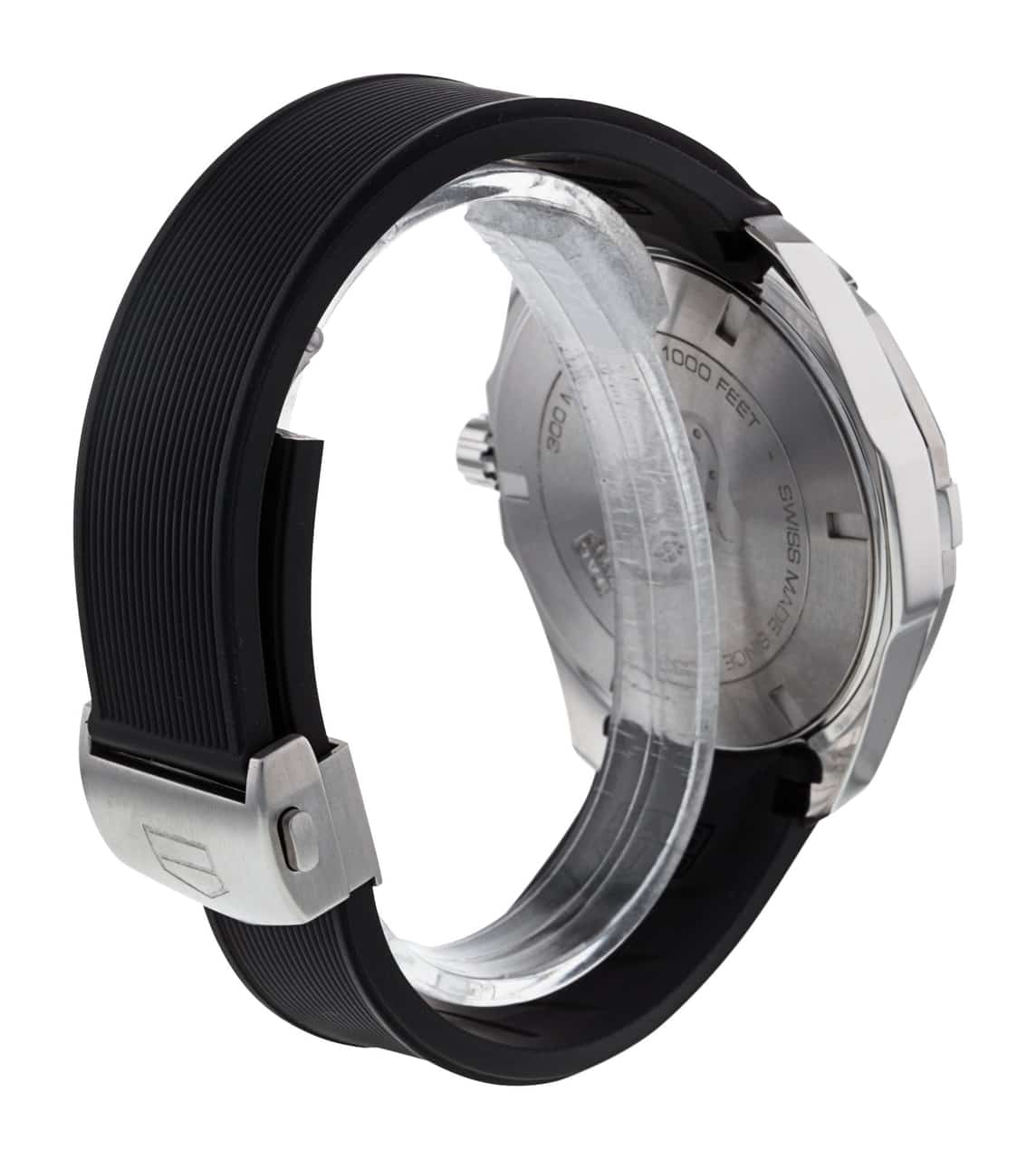  Shop Authentic Tag Heuer Aquaracer Quartz Black Dial Black Rubber Strap Watch for Men -  WAY101A.FT6141 - Luxxuri