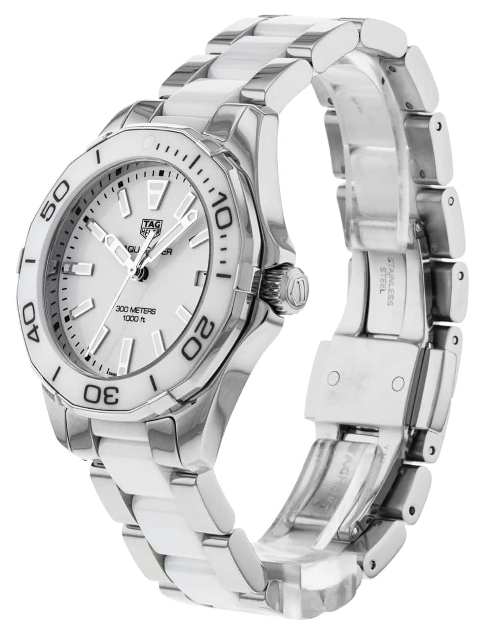  Shop Authentic Tag Heuer Aquaracer White Dial Watch for Women - WAY131B.BA0914 - Luxxuri