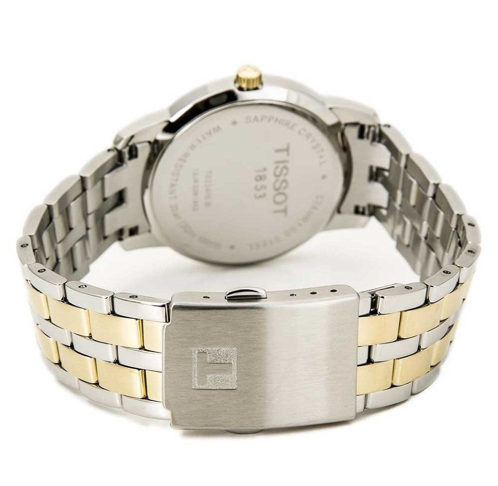  Shop Authentic Tissot T Classic Dream Black Dial Two Tone Steel Strap Watch for Men - T033.410.22.053.01 - Luxxuri