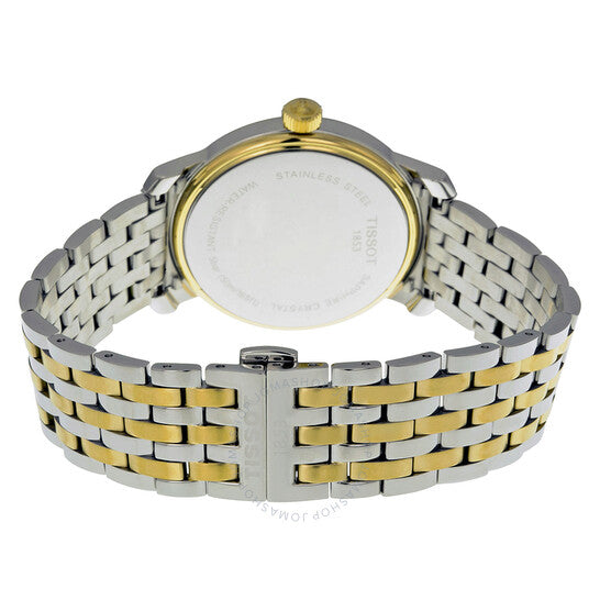  Shop Authentic Tissot T Classic Bridgeport Quartz Silver Dial Two Tone Mesh Bracelet Watch For Men - T097.410.22.036.00 - Luxxuri