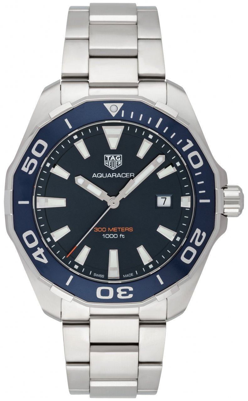  Shop Authentic Tag Heuer Aquaracer Blue Dial Watch for Men - WAY101C.BA0746 - Luxxuri