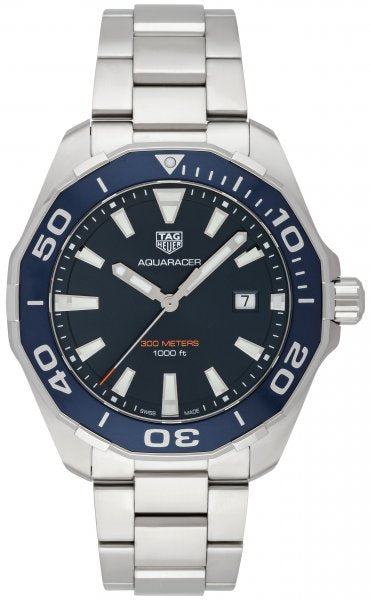  Shop Authentic Tag Heuer Aquaracer Blue Dial Watch for Men - WAY101C.BA0746 - Luxxuri