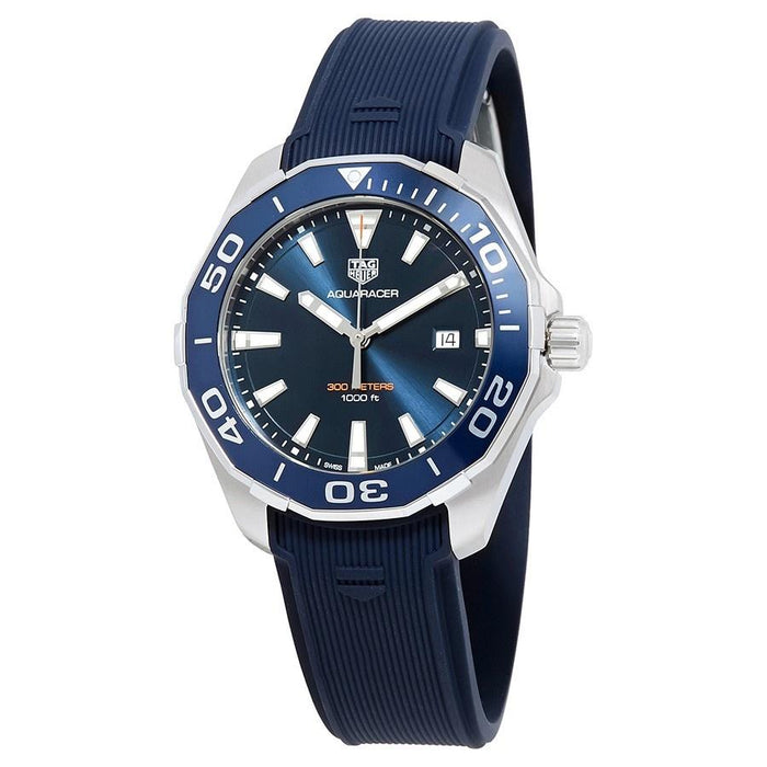  Shop Authentic Tag Heuer Aquaracer Quartz Blue Dial Blue Rubber Strap Watch for Men -  WAY101C.FC6153 - Luxxuri
