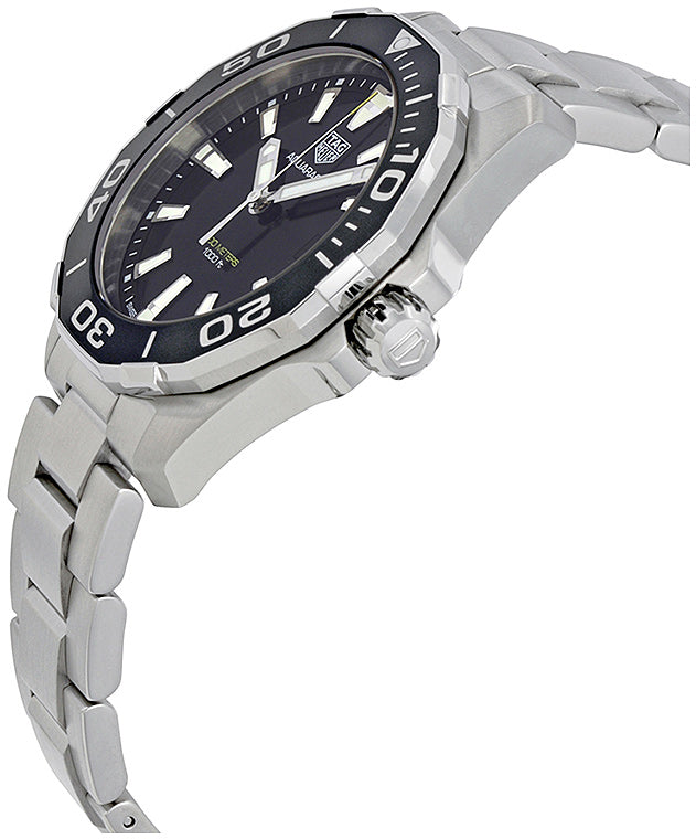  Shop Authentic Tag Heuer Aquaracer Black Dial Silver Steel Strap Watch for Men - WAY111A.BA0928 - Luxxuri