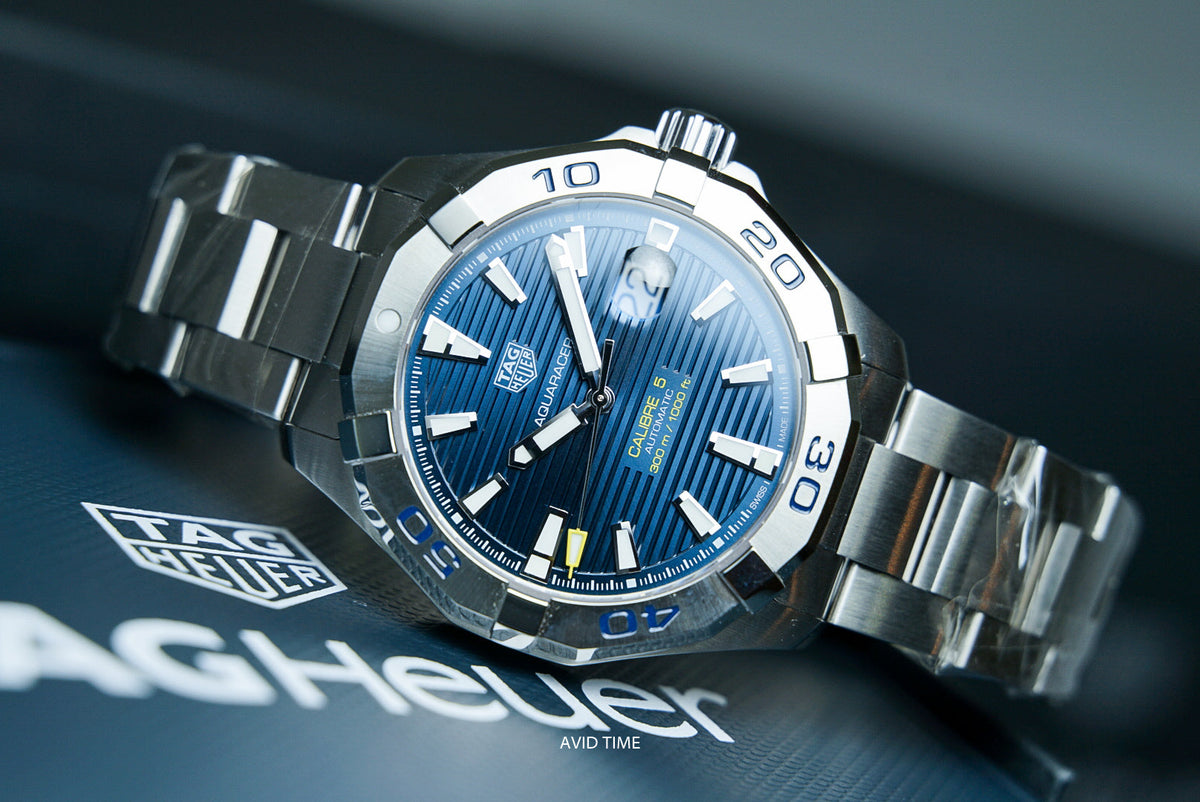  Shop Authentic Tag Heuer Aquaracer Blue Dial Watch for Men - WAY2012.BA0927 - Luxxuri