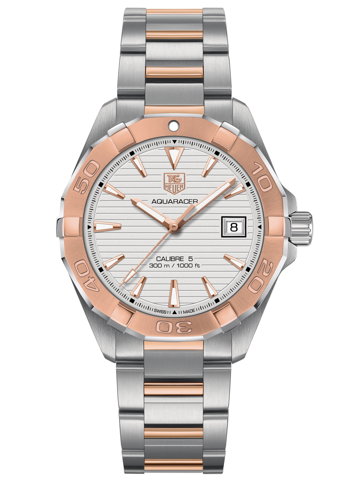  Shop Authentic Tag Heuer Aquaracer Quartz White Dial Silver Strap Watch for Men - WAY1150.BD0911 - Luxxuri
