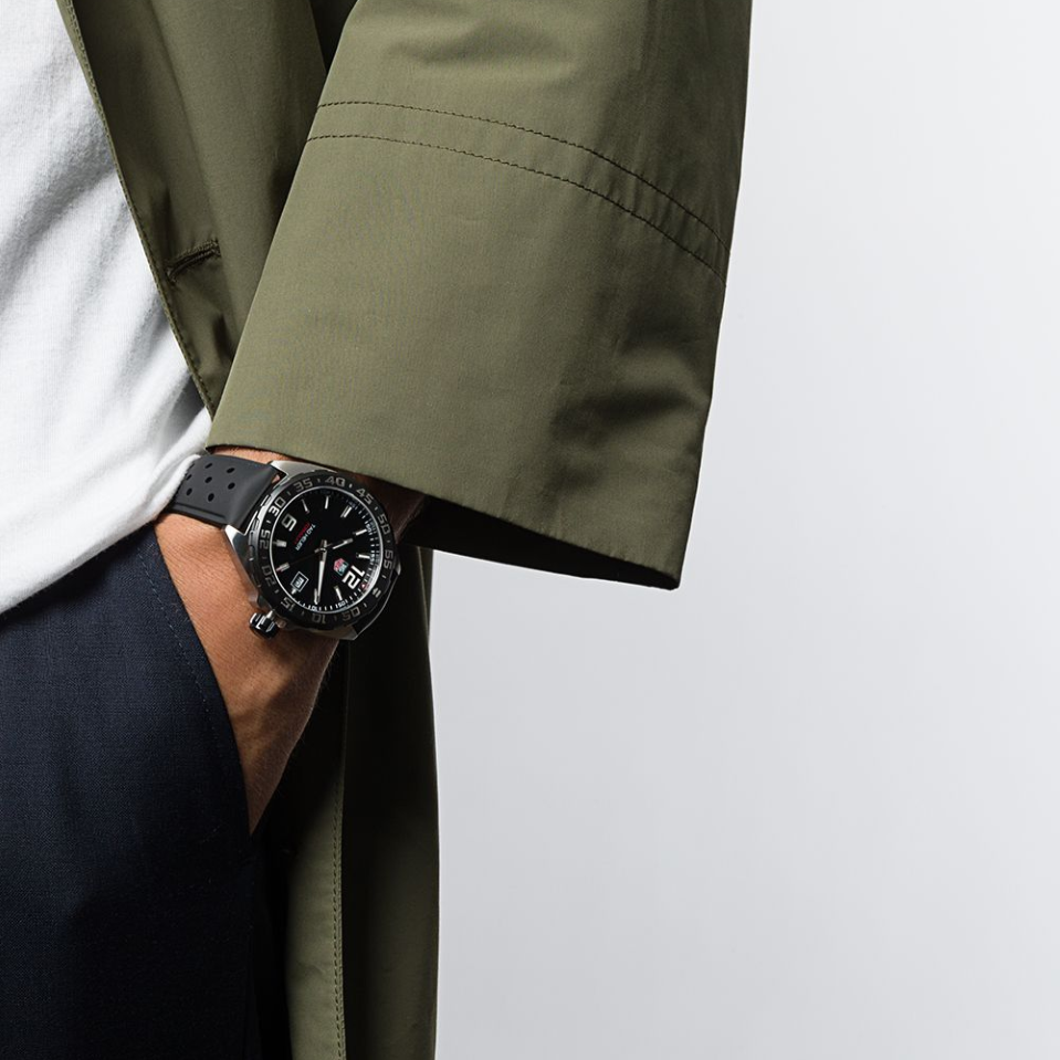  Shop Authentic Tag Heuer Formula 1 Quartz Black Dial Black Rubber Strap Watch for Men - WAZ1110.FT8023 - Luxxuri