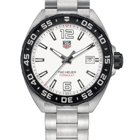  Shop Authentic Tag Heuer Formula 1 White Dial Watch for Men - WAZ1111.BA0875 - Luxxuri